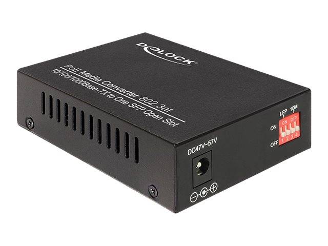 DeLOCK Gigabit Ethernet Media Converter - Medienkonverter - GigE - 10Base-T, 100Base-TX, 1000Base-T, 1000Base-X - SFP (m