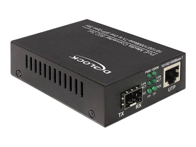 DeLOCK Gigabit Ethernet Media Converter - Medienkonverter - GigE - 10Base-T, 100Base-TX, 1000Base-T, 1000Base-X - SFP (m