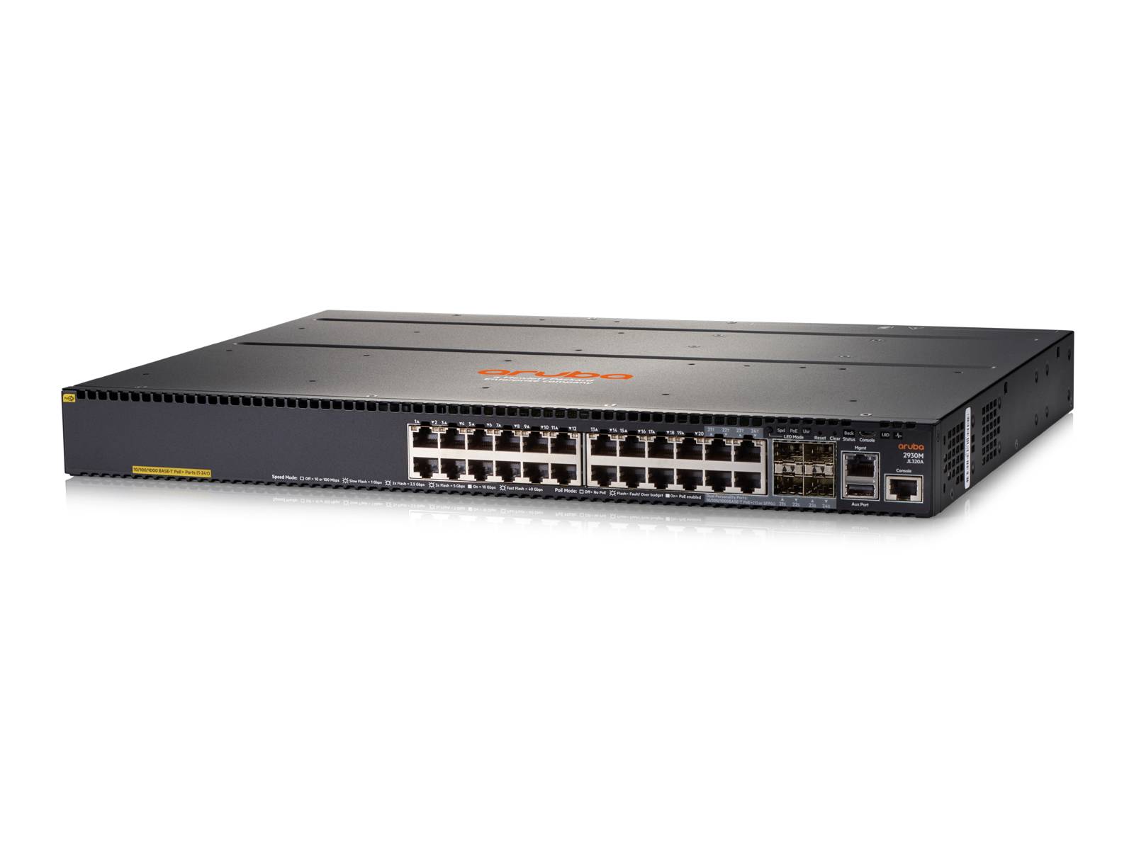 HPE Aruba 2930M 24G POE+ 1-Slot - Switch - L3 - managed - 20 x 10/100/1000 (PoE+)