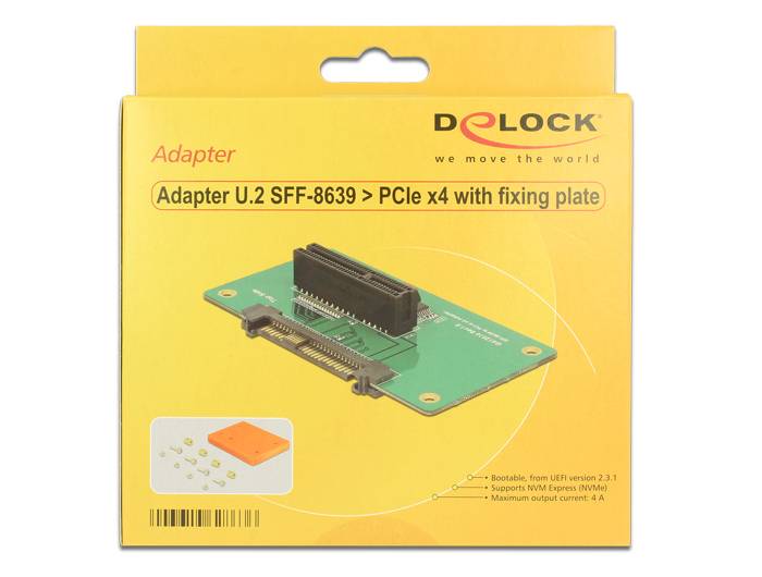 DeLOCK - Schnittstellenadapter - PCIe 3.0 - U.2