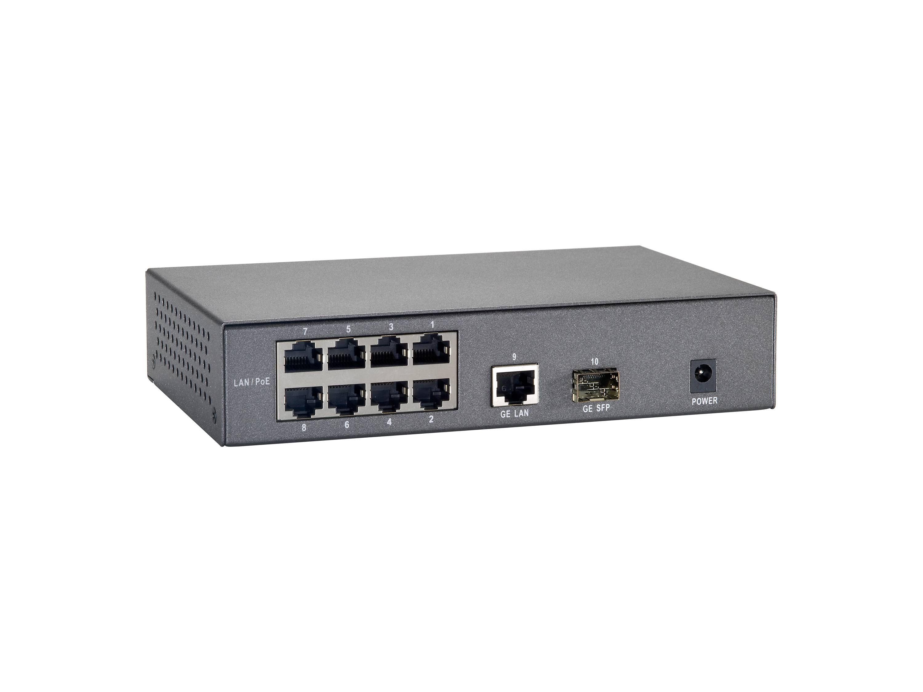 Schalter 10x FE FGP-1000W90 1xGE 1xGSFP 90W 8xPoE