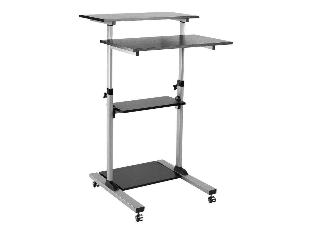 ROLINE PC Standing Workstation - Aufstellung für LCD-Bildschirm / Tastatur / Maus / CPU / Drucker