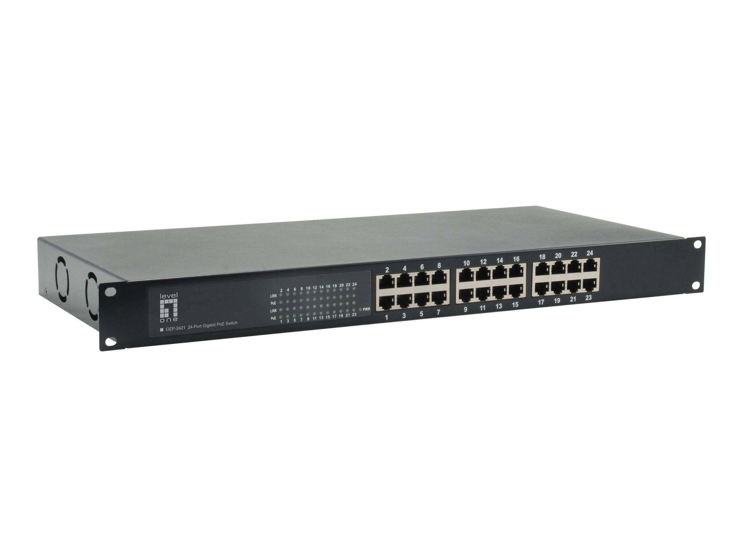 LevelOne GEP-2421W500 - Switch - 24 x 10/100/1000 (PoE)