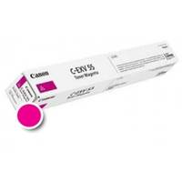 Canon C-EXV 55 Tonerkartusche in einer Schachtel mit Magenta-Farbindikator und Etikett auf weißem Hintergrund.