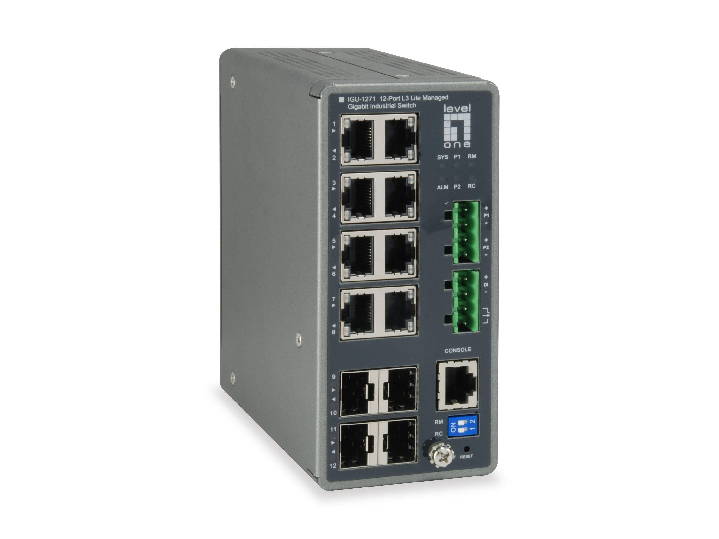 Schalter 8x GE IGU-1271 4xGSFP 8xPoE