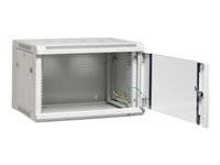 EFB 19" Wandgehäuse Flat Pack 9HE, Tiefe 600 mm, grau