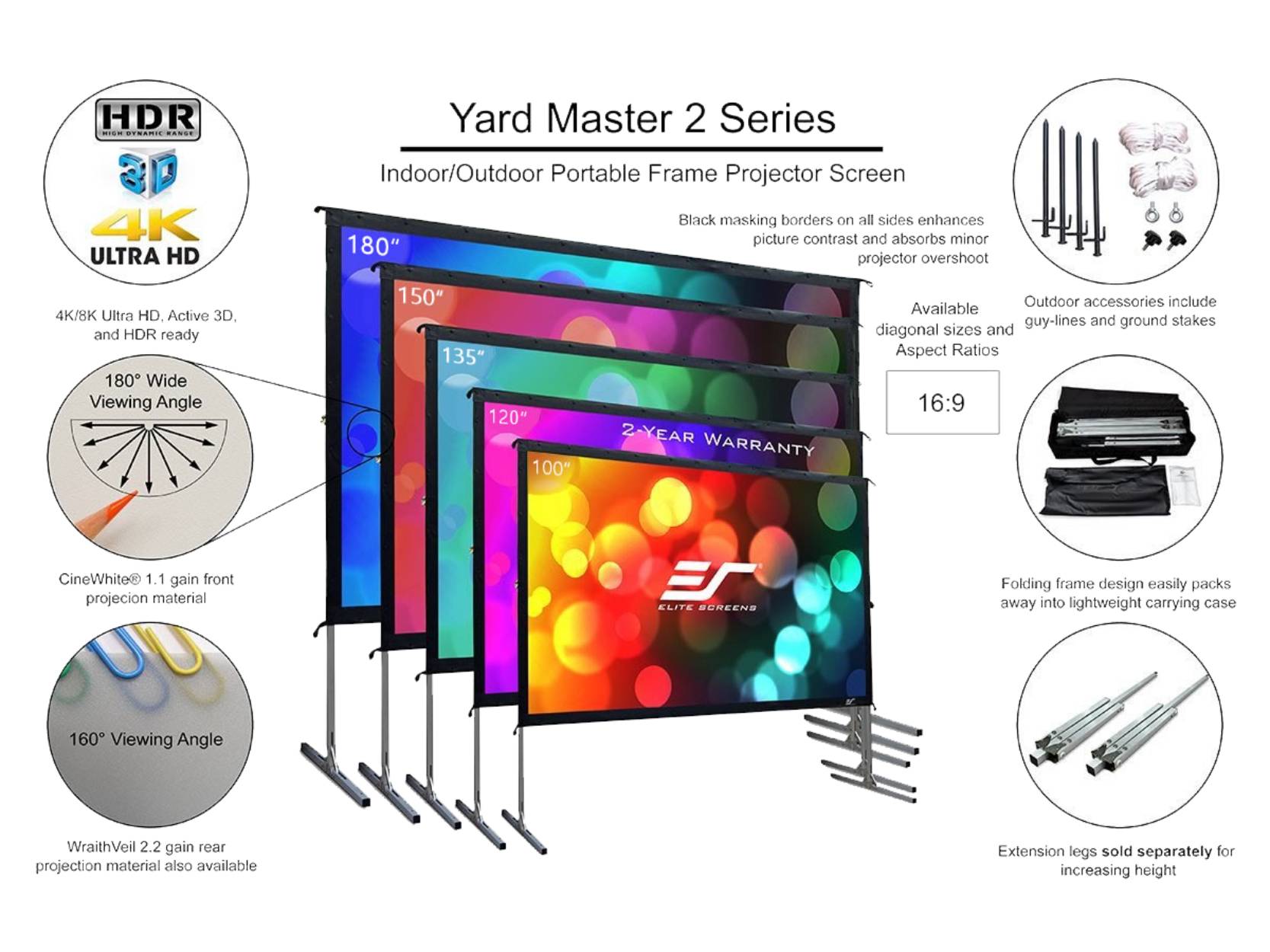 Yard Master 3 149,4 x 265,7 cm (16:9) 120"