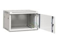 EFB 19" Wandgehäuse Flat Pack 15HE, Tiefe 450 mm, grau