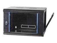 EFB 19" Wandgehäuse Flat Pack 9HE, Tiefe 450 mm, schwarz