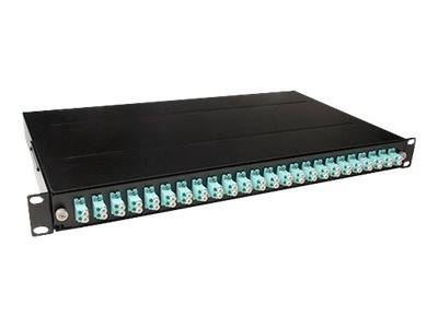 ACT FA2037 - Patch Panel - LC MM X 24 - Schwarz, RAL 9005 - 1U - 48.3 cm (19)