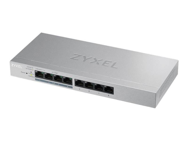 Zyxel GS1200-8HP v2 - Switch - managed - 4 x 10/100/1000 + 4 x 10/100/1000 (PoE+)