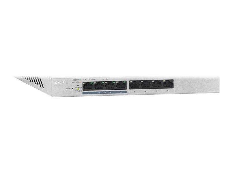 Zyxel GS1200-8HP v2 - Switch - managed - 4 x 10/100/1000 + 4 x 10/100/1000 (PoE+)
