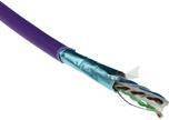 ACT Cat 6A F/UTP solid installation cable, LSZH, CPR euroclass ECA, 24AWG, violet 305 meter C6A F/UTP SOLID LSZH ECA