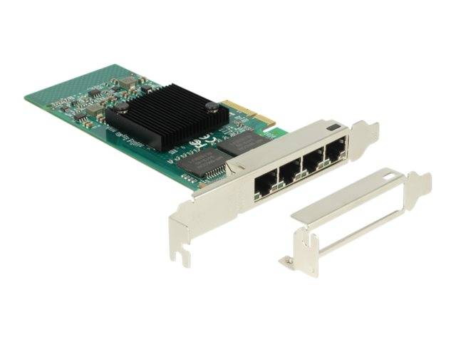DeLock PCI Express Card > 4 x Gigabit LAN - Netzwerkadapter