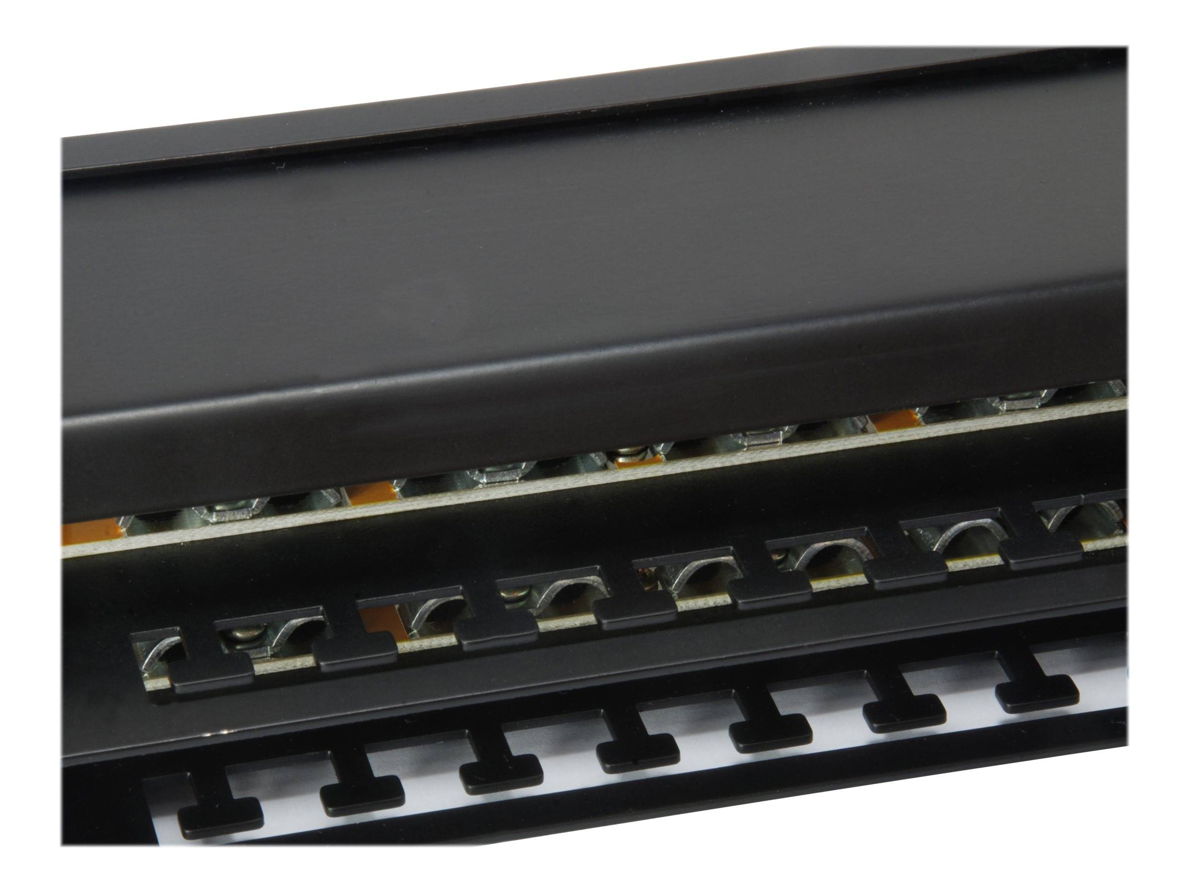 equip Pro - Patch Panel - Rack montierbar - CAT 6 - STP - RJ-45 X 48 - Schwarz - 1U - 48.3 cm (19"")