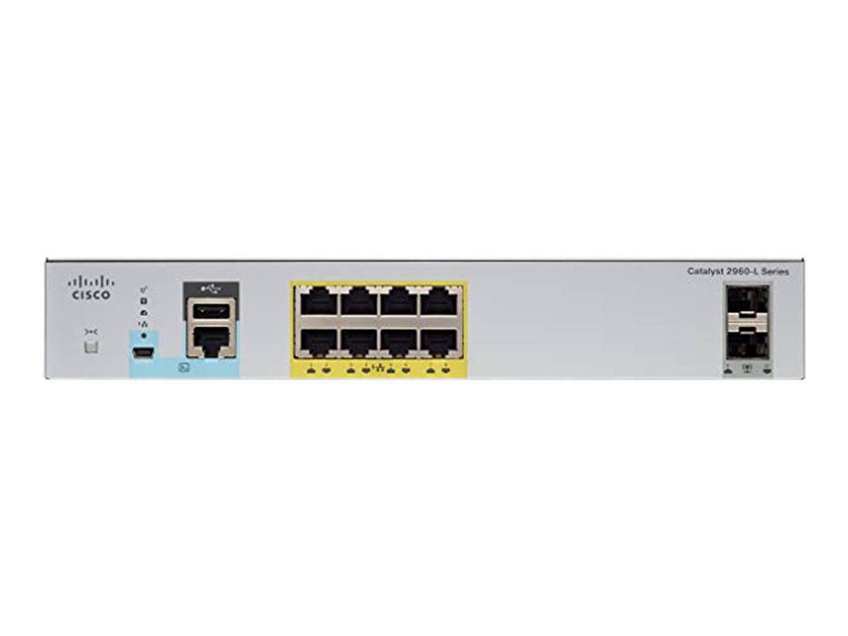 Cisco Catalyst 2960L-SM-8PS - Switch - L3 - Smart - 8 x 10/100/1000 (PoE+)