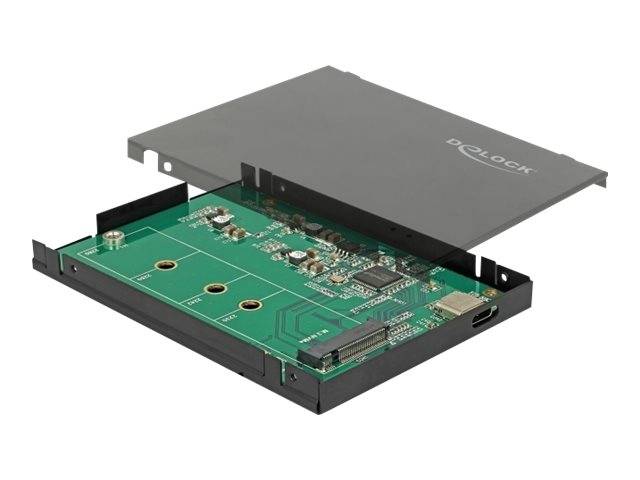 DeLOCK 2.5 External Enclosure for M.2 NVMe PCIe SSD - Speichergehäuse - SATA - USB 3.1 (Gen 2)