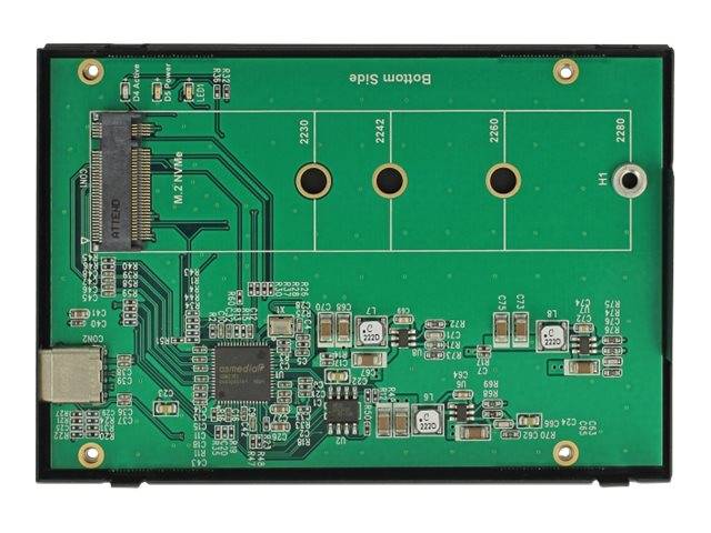 DeLOCK 2.5 External Enclosure for M.2 NVMe PCIe SSD - Speichergehäuse - SATA - USB 3.1 (Gen 2)