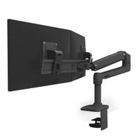 Ergotron LX - Befestigungskit (Gelenkarm, Verlängerung, Basis, 2-teilige Tischklemme, Arm für zwei Bildschirme, 2 Drehge