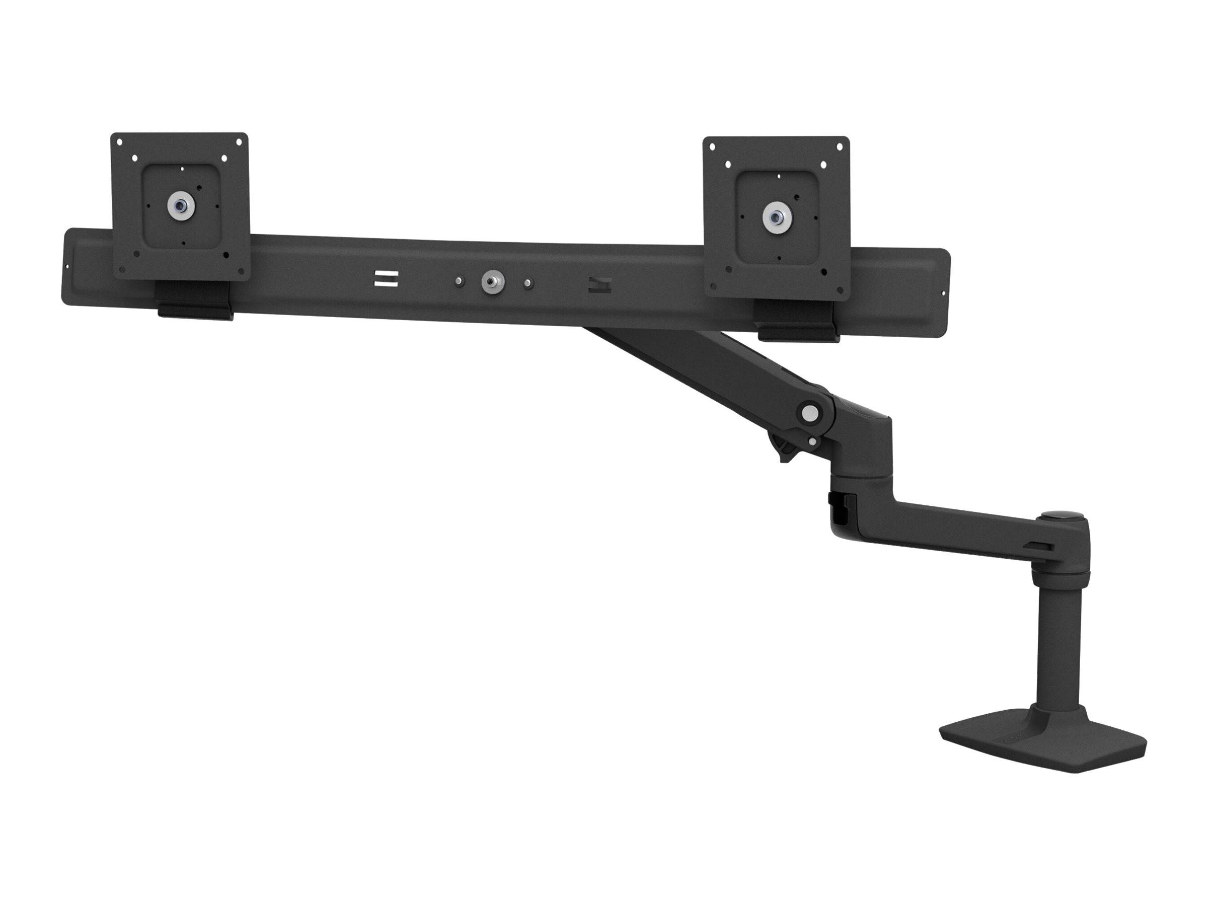 Ergotron LX - Befestigungskit (Gelenkarm, Verlängerung, Basis, 2-teilige Tischklemme, Arm für zwei Bildschirme, 2 Drehge