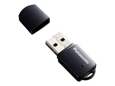 Panasonic USB-Stick mit entfernter Schutzkappe, zeigt den USB-Anschluss.