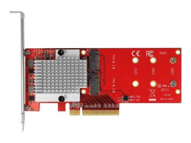 DeLOCK PCI Express Card > 2 x internal M.2 - Schnittstellenadapter