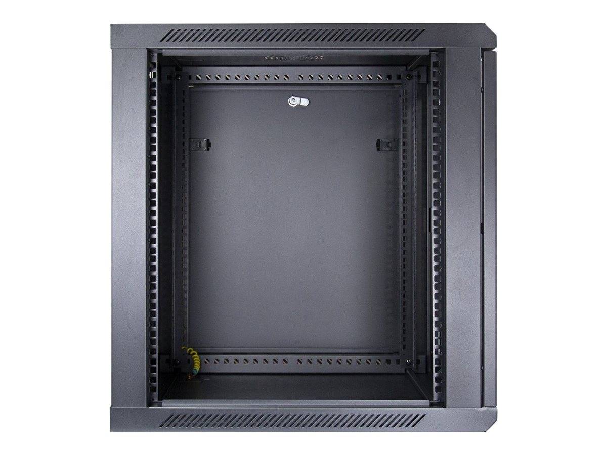 Inter-Tech SMA-6612 - Gehäuse - geeignet für Wandmontage - Schwarz, RAL 9005 - 12U - 48.3 cm (19")