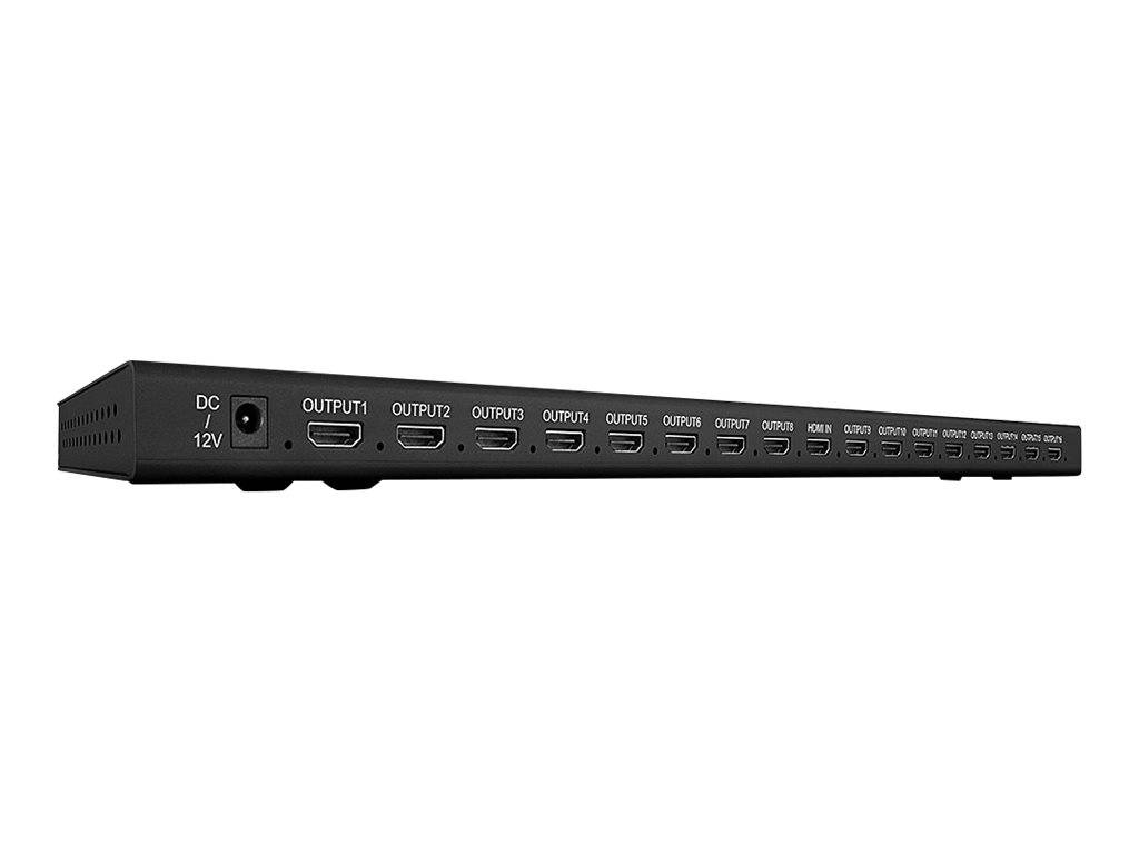 Lindy 16 Port HDMI 2.0 18G Splitter - Video-/Audio-Splitter
