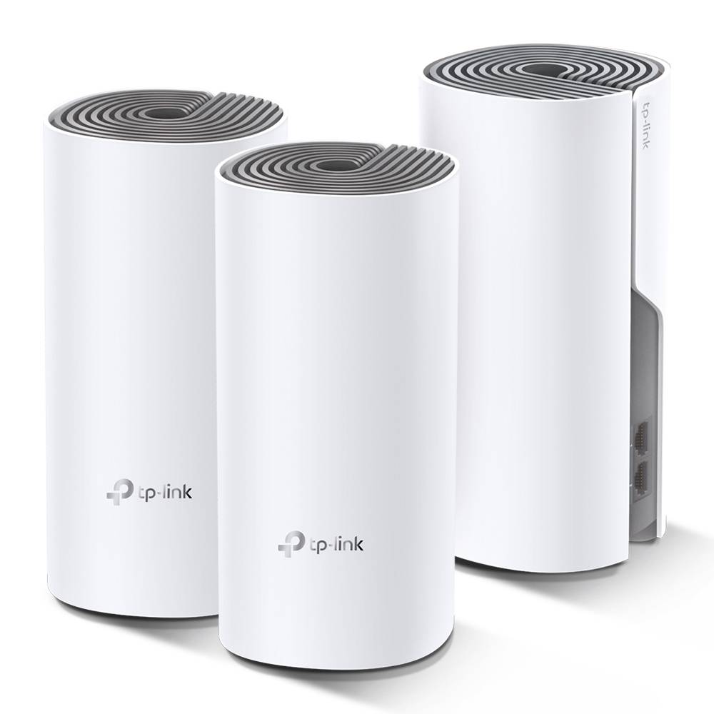 TP-LINK Deco E4 - WLAN-System - (3 Router) - Netz - Wi-Fi 5 - Dual-Band (Packung mit 3)
