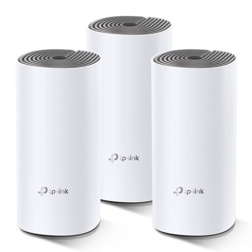 TP-LINK Deco E4 - WLAN-System - (3 Router) - Netz - Wi-Fi 5 - Dual-Band (Packung mit 3)