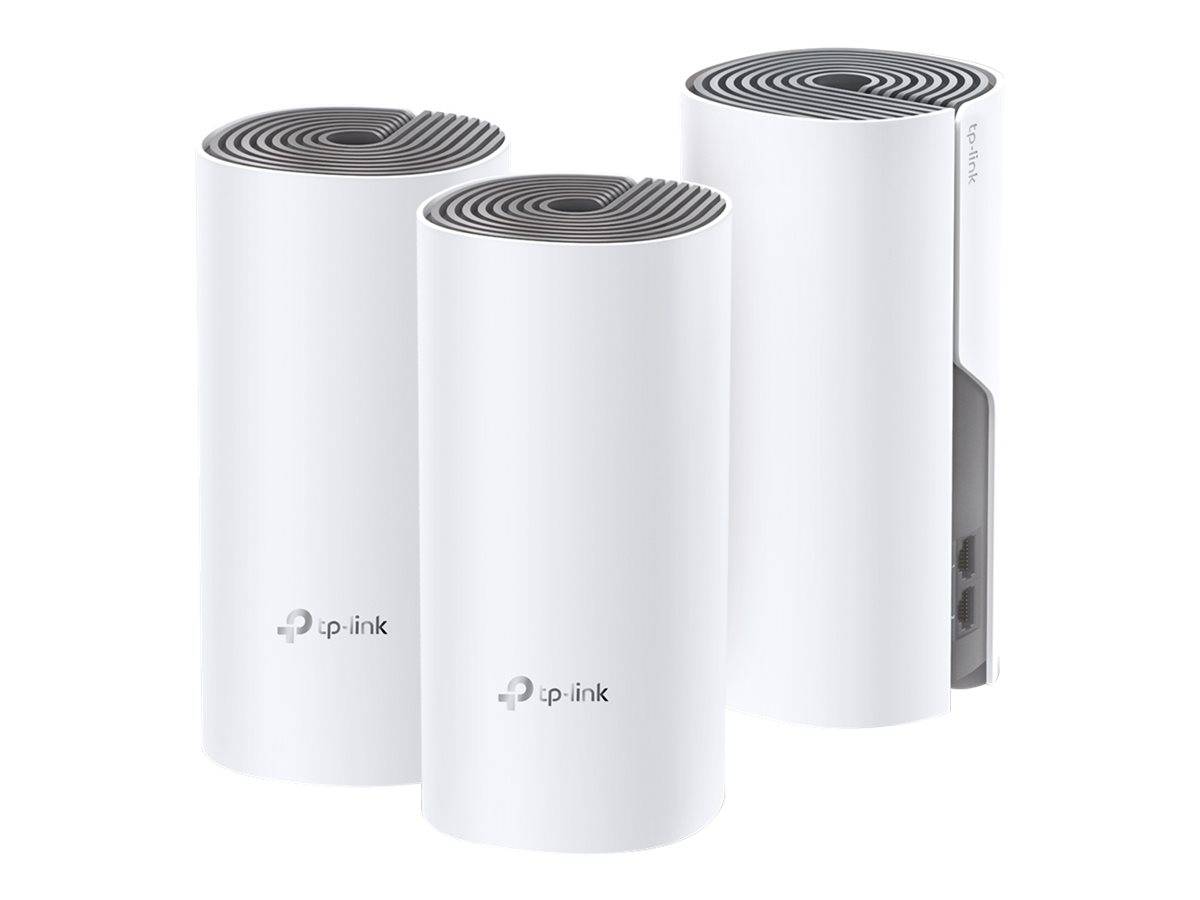 TP-LINK Deco E4 - WLAN-System - (3 Router) - Netz - Wi-Fi 5 - Dual-Band (Packung mit 3)