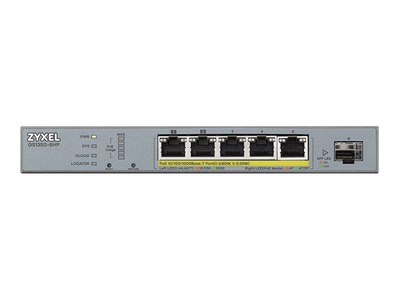 Zyxel GS1350-6HP - Switch - Smart - 5 x 10/100/1000 (PoE+)