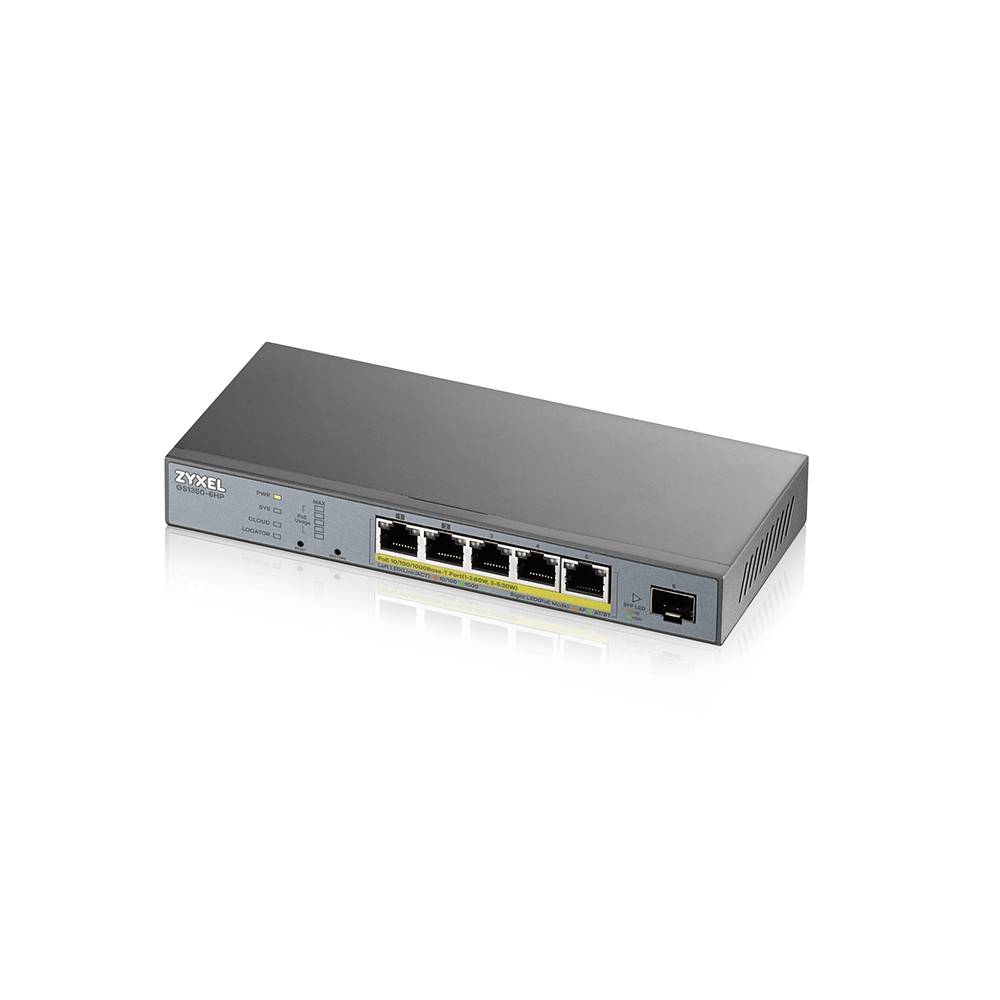 Zyxel GS1350-6HP - Switch - Smart - 5 x 10/100/1000 (PoE+)