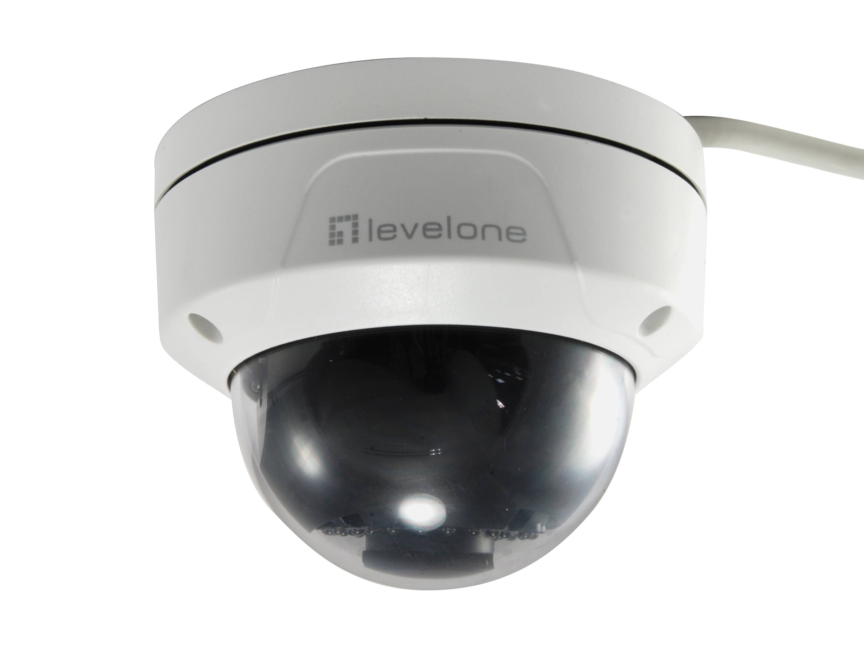 LevelOne IPCam FCS-3402 Dome Out 2MP H.265 IR6 PoE - Netzwerkkamera
