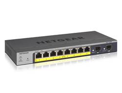 Netgear GS110TPv3 10-Port Gb Smart Managed Pro Switch mit PoE Gigabit Smart Switch mit PoE 8 Gigabit Kupfer, 2 Gigabit Fiber Ports, 46W PoE Budget