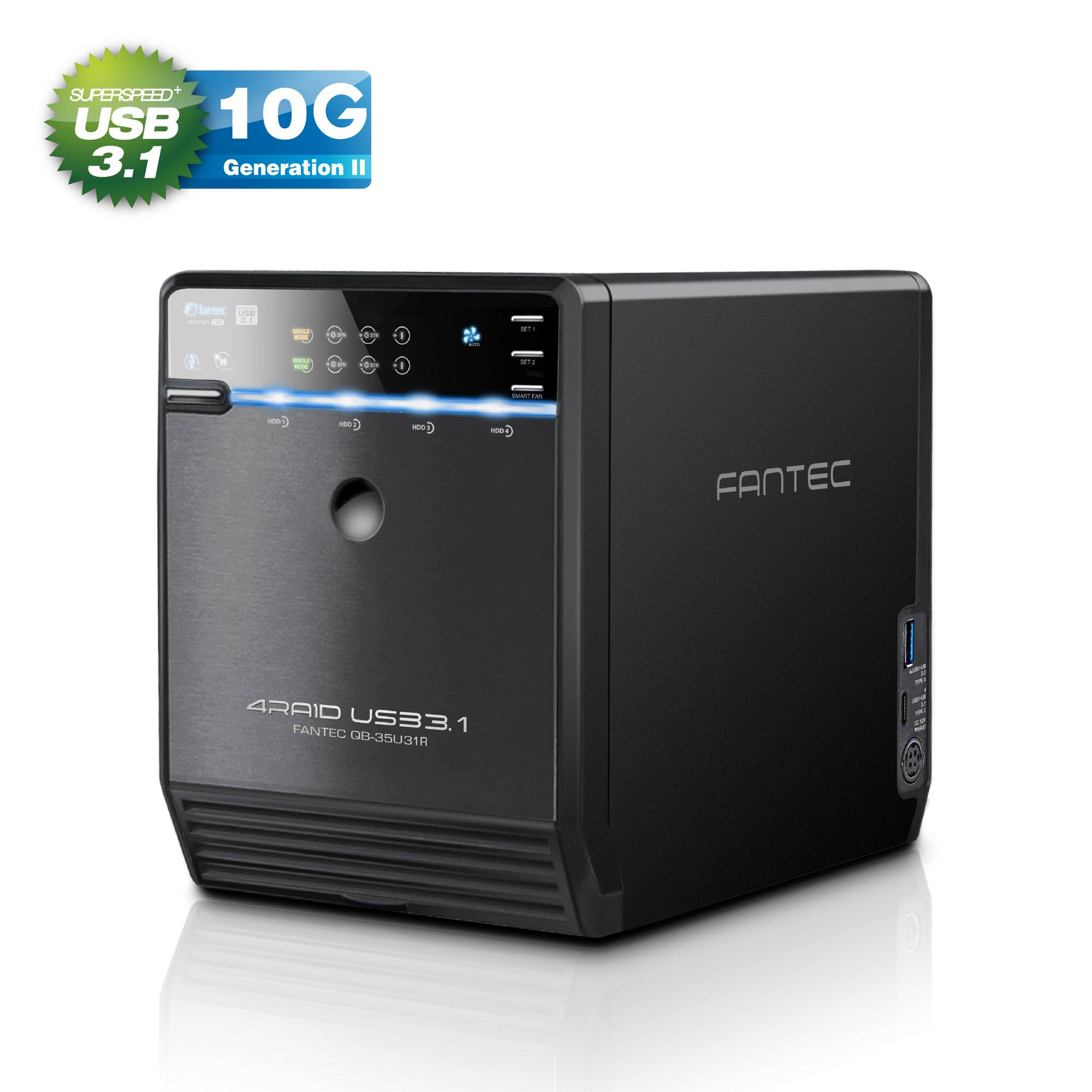 FANTEC QB-35U31R - Solid-State-/Festplattenarray - 4 Schächte (SATA-600)