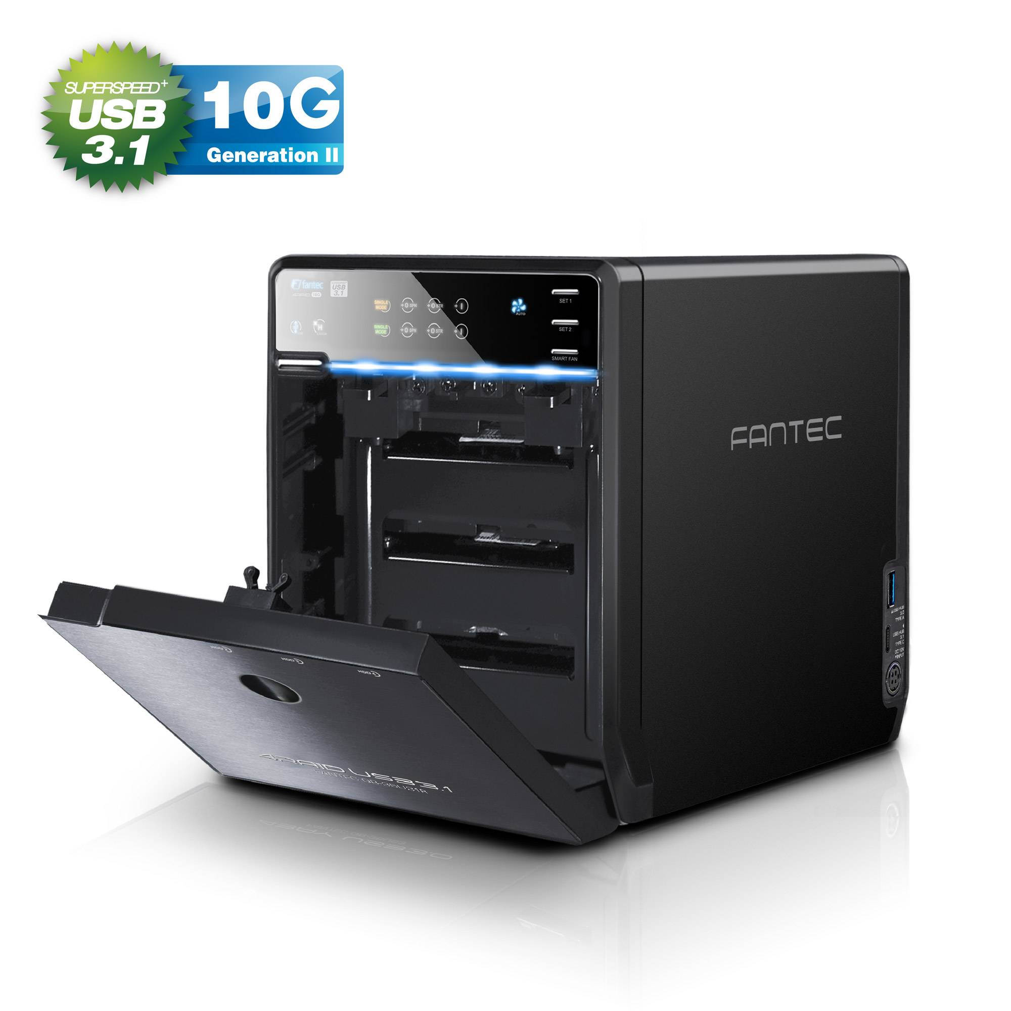 FANTEC QB-35U31R - Solid-State-/Festplattenarray - 4 Schächte (SATA-600)