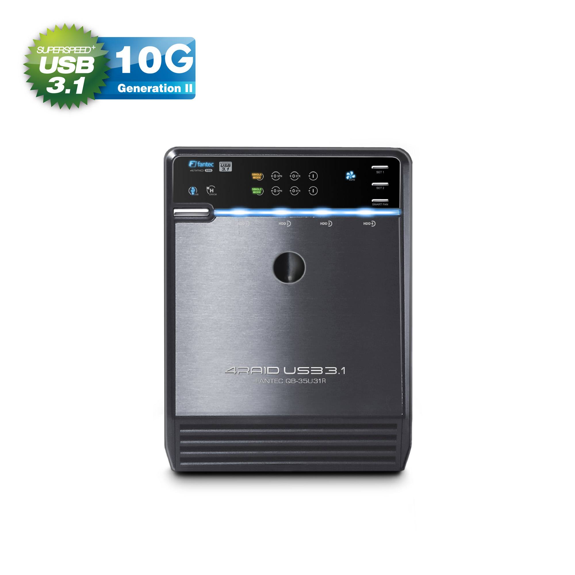 FANTEC QB-35U31R - Solid-State-/Festplattenarray - 4 Schächte (SATA-600)