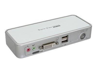 INLINE - KVM Switch - DVI - 2-fach - USB (4-fach) - mit Audio