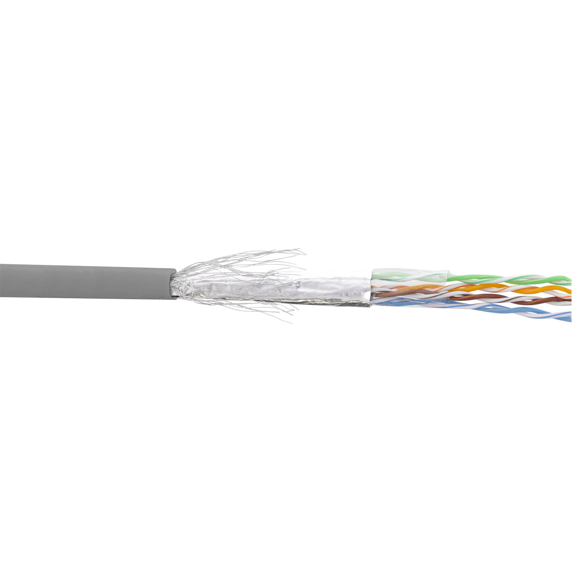 INLINE - Patchkabel Cat.5e - grau - SF/UTP - AWG26 - CCA - PVC - 100m