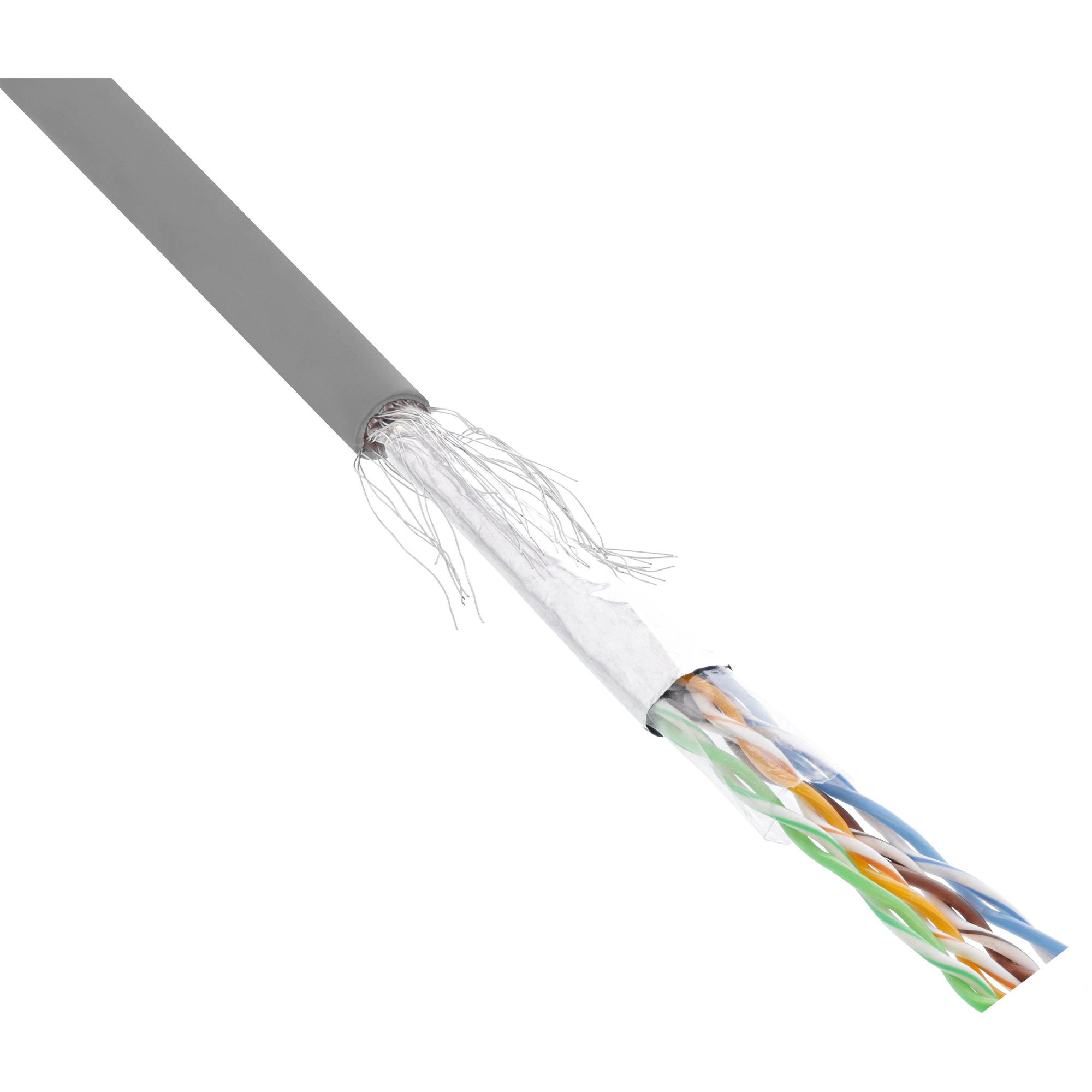 INLINE - Patchkabel Cat.5e - grau - SF/UTP - AWG26 - CCA - PVC - 100m