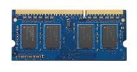 Blaues Computerspeichermodul (RAM) mit vier schwarzen Chips und vergoldetem Steckerrand, abgebildet auf weißem Hintergrund.