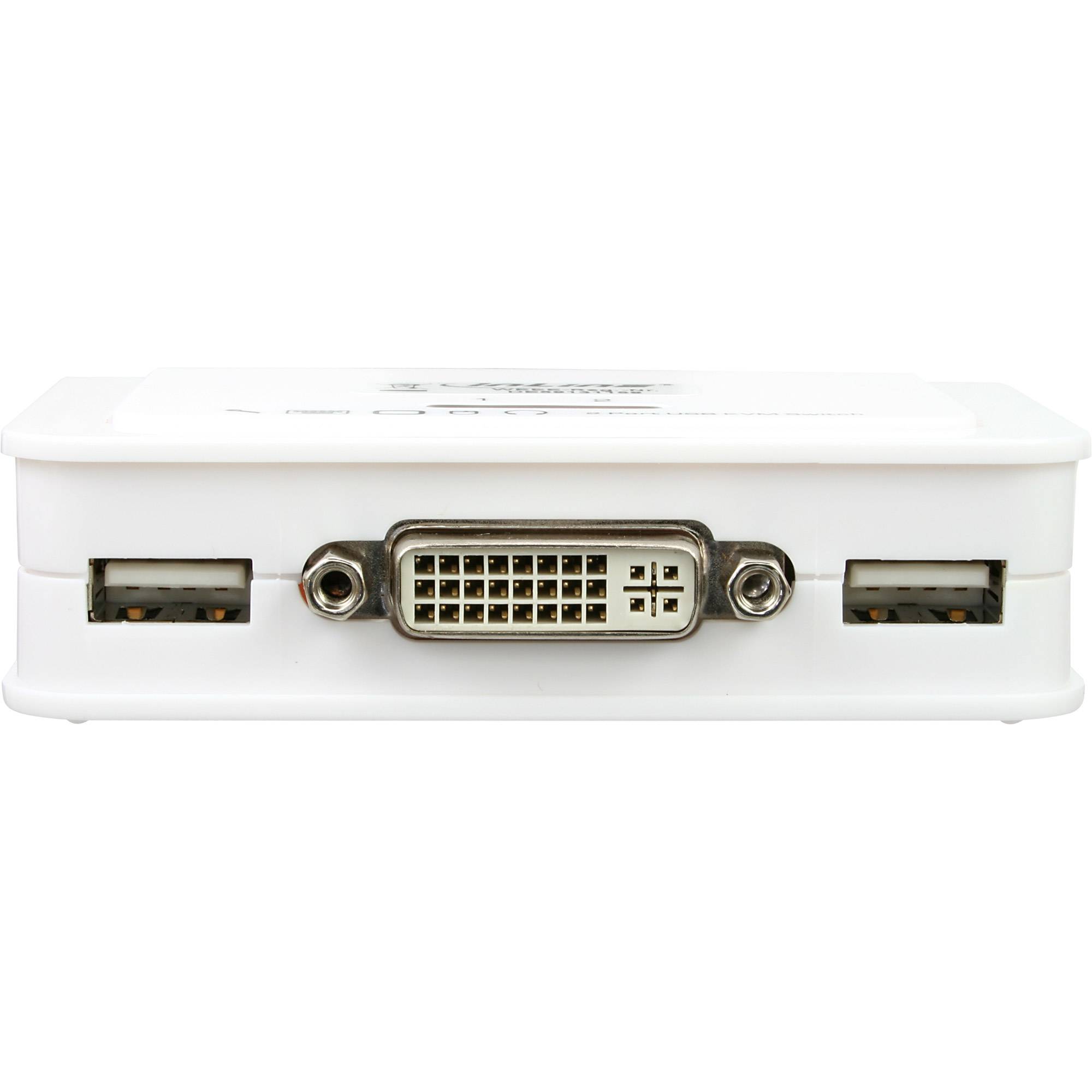 INLINE - KVM Switch - 2-fach - DVI-D - USB - mit Audio - integr. Kabel