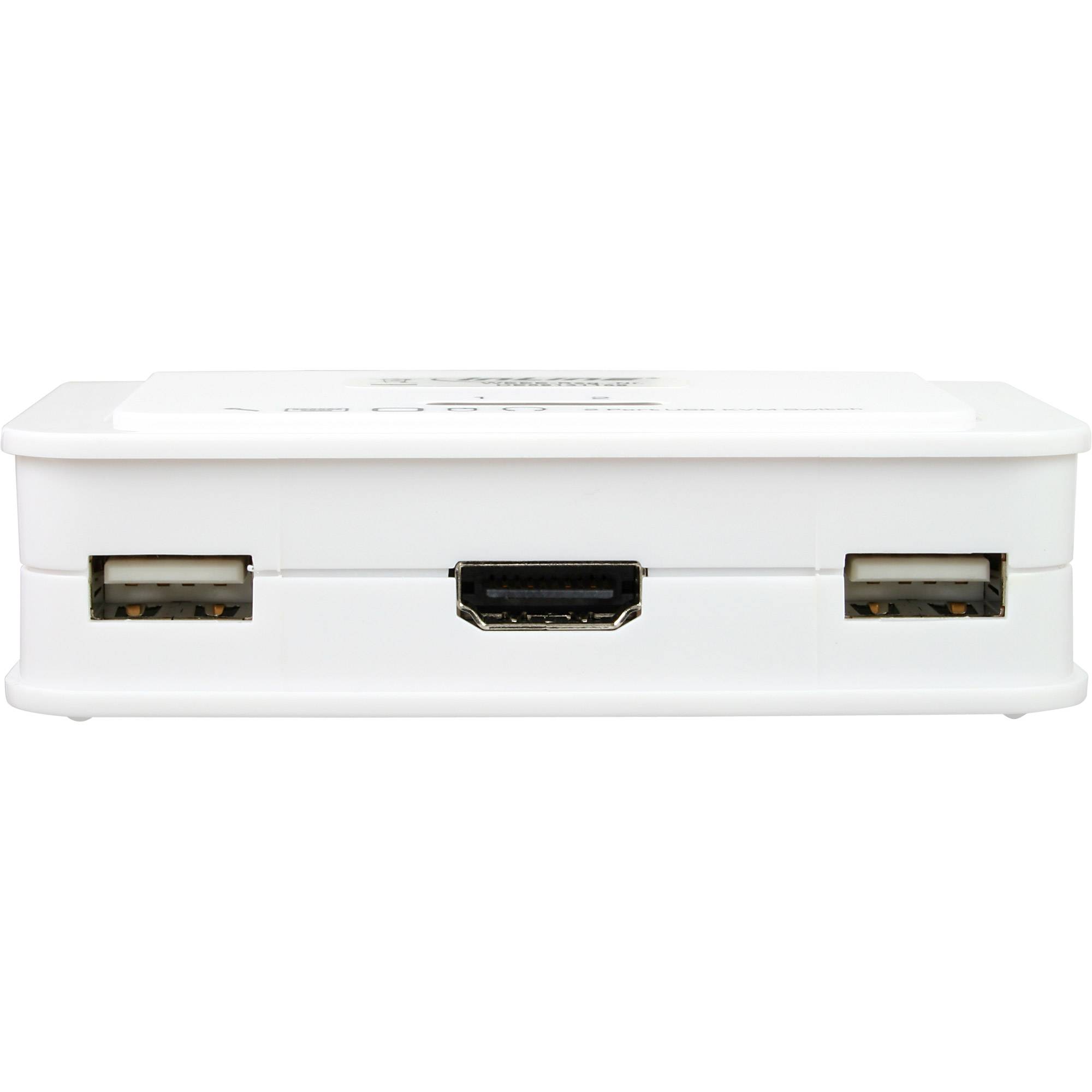 INLINE - KVM Switch - 2-fach - HDMI - USB - mit Audio - integr. Kabel