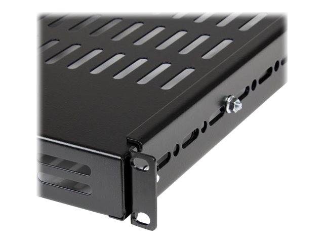 StarTech.com 19 Schwerlast Fachboden tiefenverstellbar für Serverschrank mit Lüftungsschlitzen - bis 80 Kg und verstellb