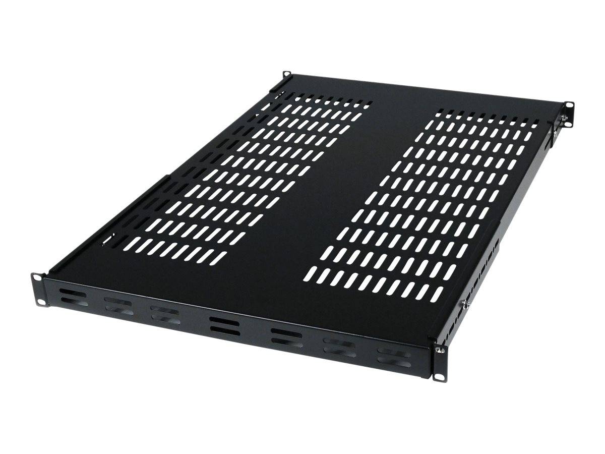 StarTech.com 19 Schwerlast Fachboden tiefenverstellbar für Serverschrank mit Lüftungsschlitzen - bis 80 Kg und verstellb