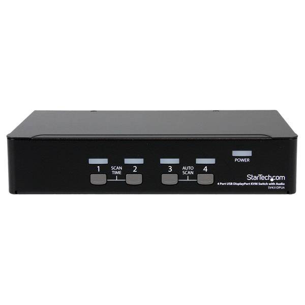 StarTech.com 4 Port DisplayPort USB KVM Switch mit Audio