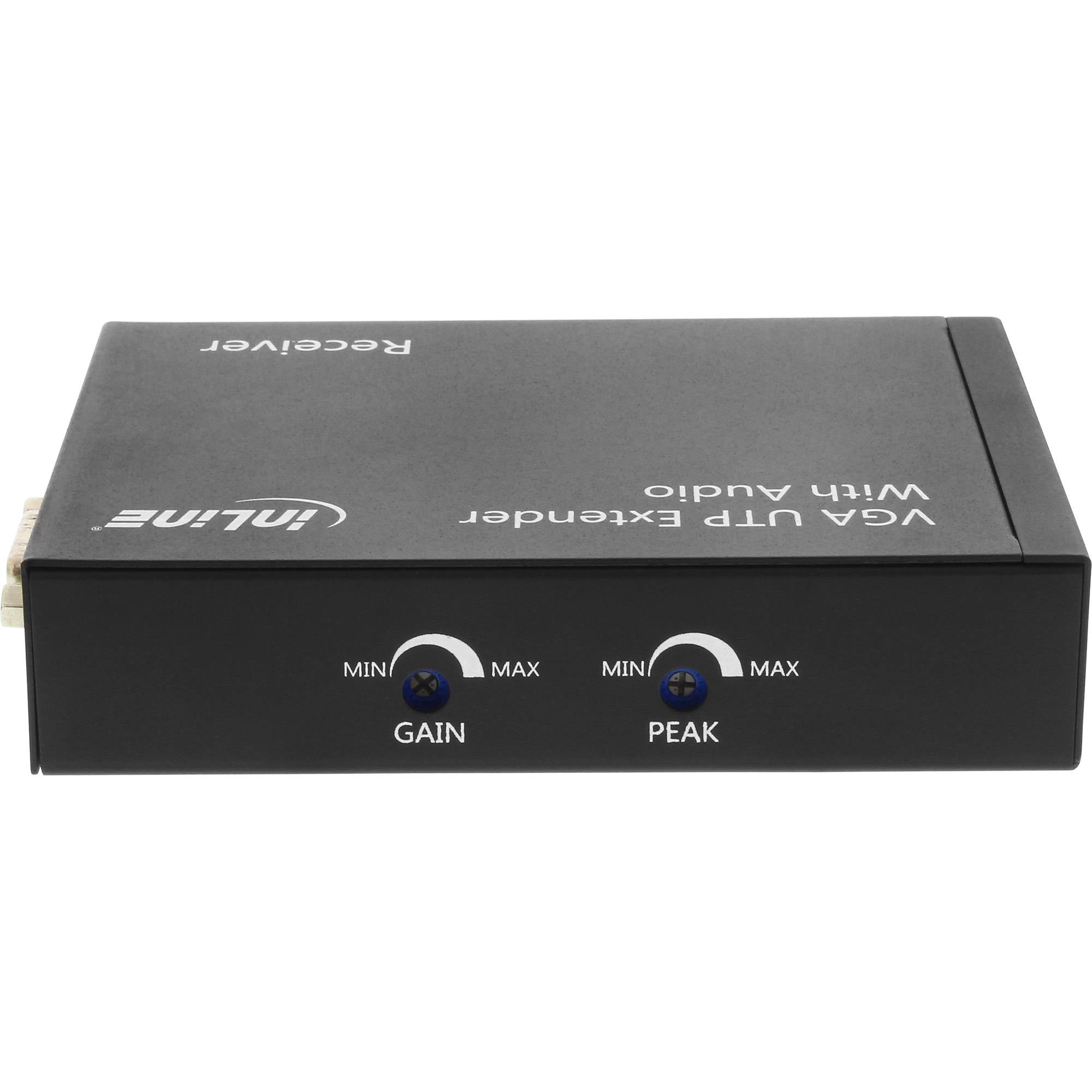 InLine VGA UTP Extender with Audio (Sender and Receiver Unit)