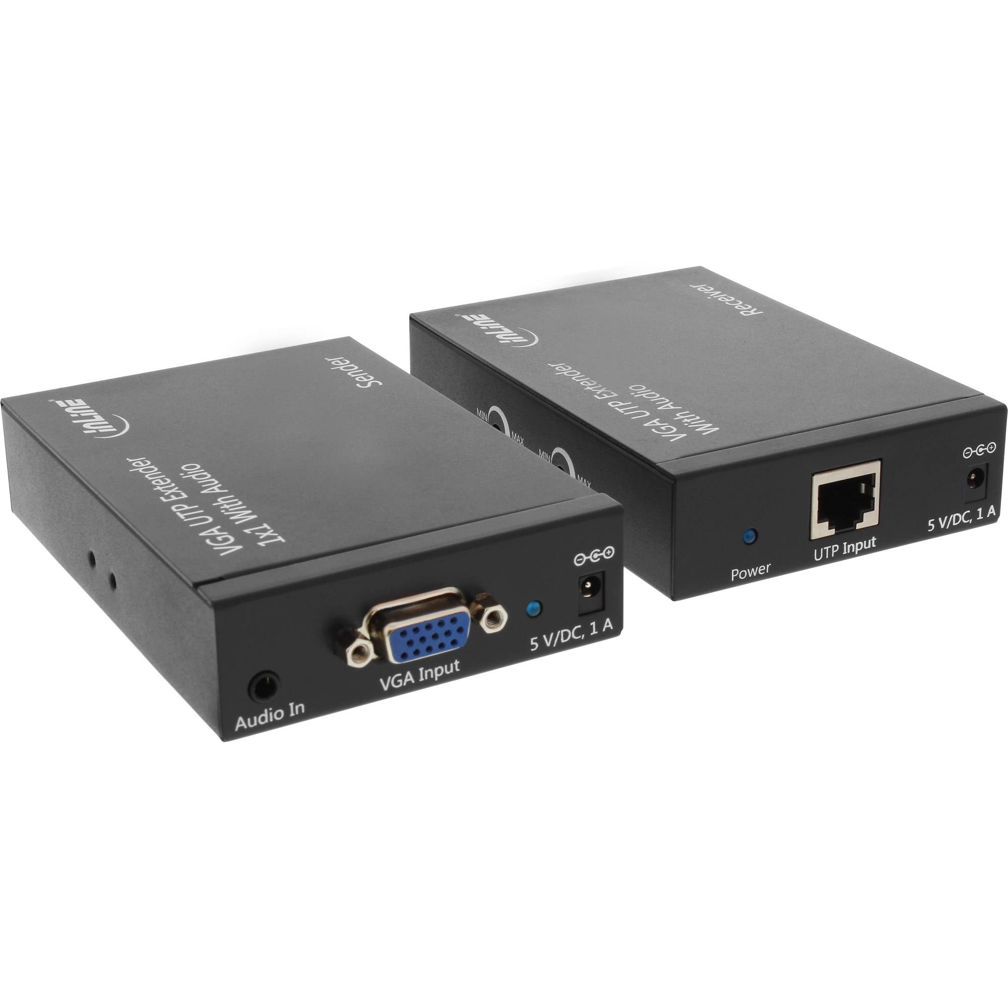 InLine VGA UTP Extender with Audio (Sender and Receiver Unit)