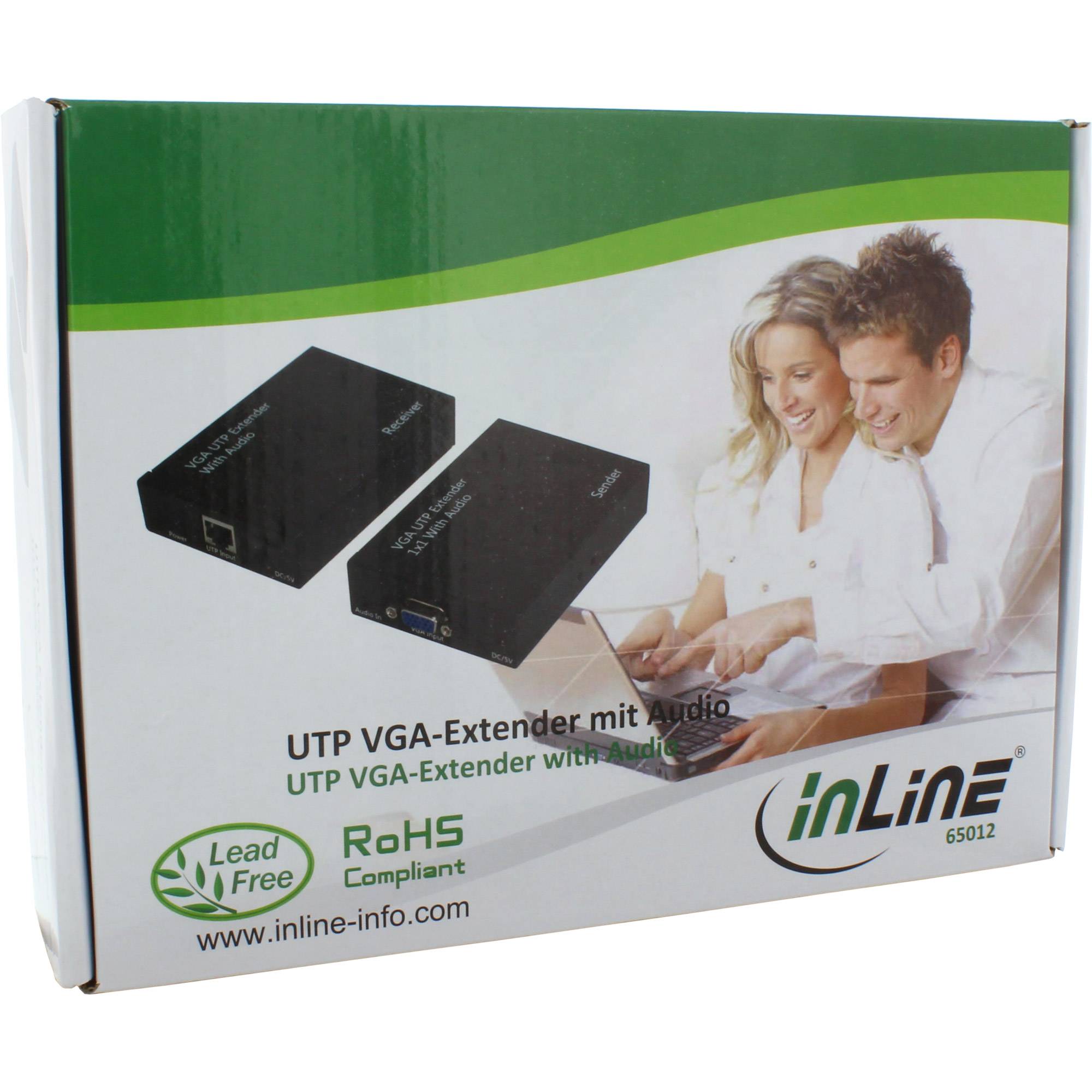 InLine VGA UTP Extender with Audio (Sender and Receiver Unit)